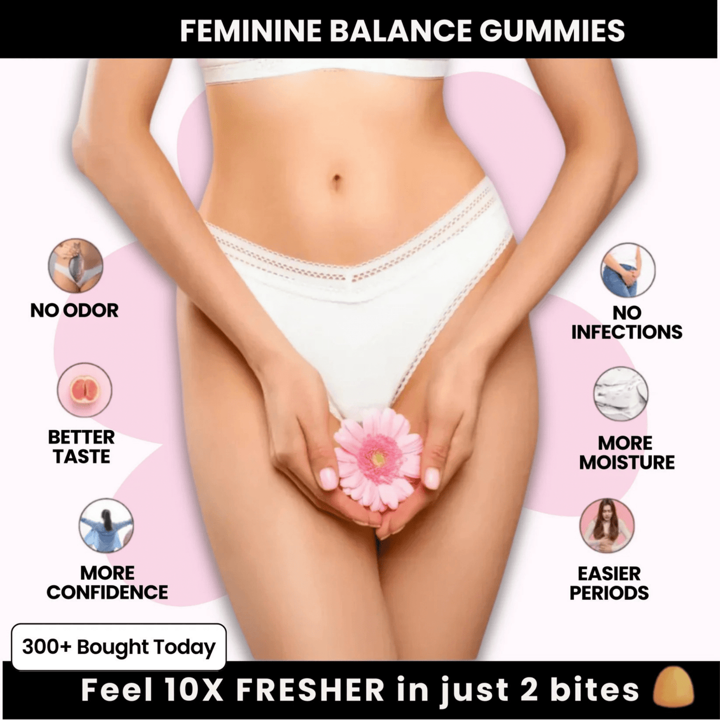 Feminine Balance Gummies – Hawaiian Pineapple - Feminine balance gummies