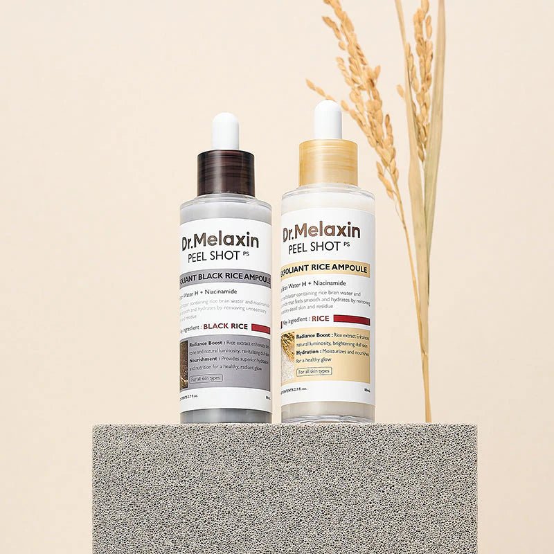 Dr.Melaxin Peel Shot Exfoliant Rice Ampoule Duo Set - Vitality Plus