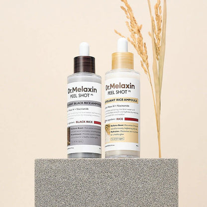 Dr.Melaxin Peel Shot Exfoliant Rice Ampoule Duo Set - Vitality Plus