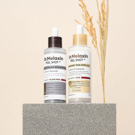 Dr.Melaxin Peel Shot Exfoliant Rice Ampoule Duo Set - Vitality Plus