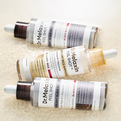 Dr.Melaxin Peel Shot Exfoliant Rice Ampoule Duo Set - Vitality Plus