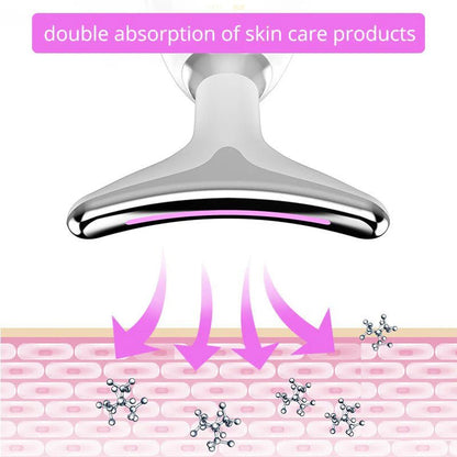 EMS Thermal Neck Lift Massager – Microcurrent Skin Tightening Device - Vitality Plus