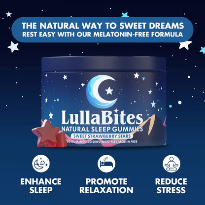 LullaBites Melatonin - Free Sleep Gummies - Vitality Plus