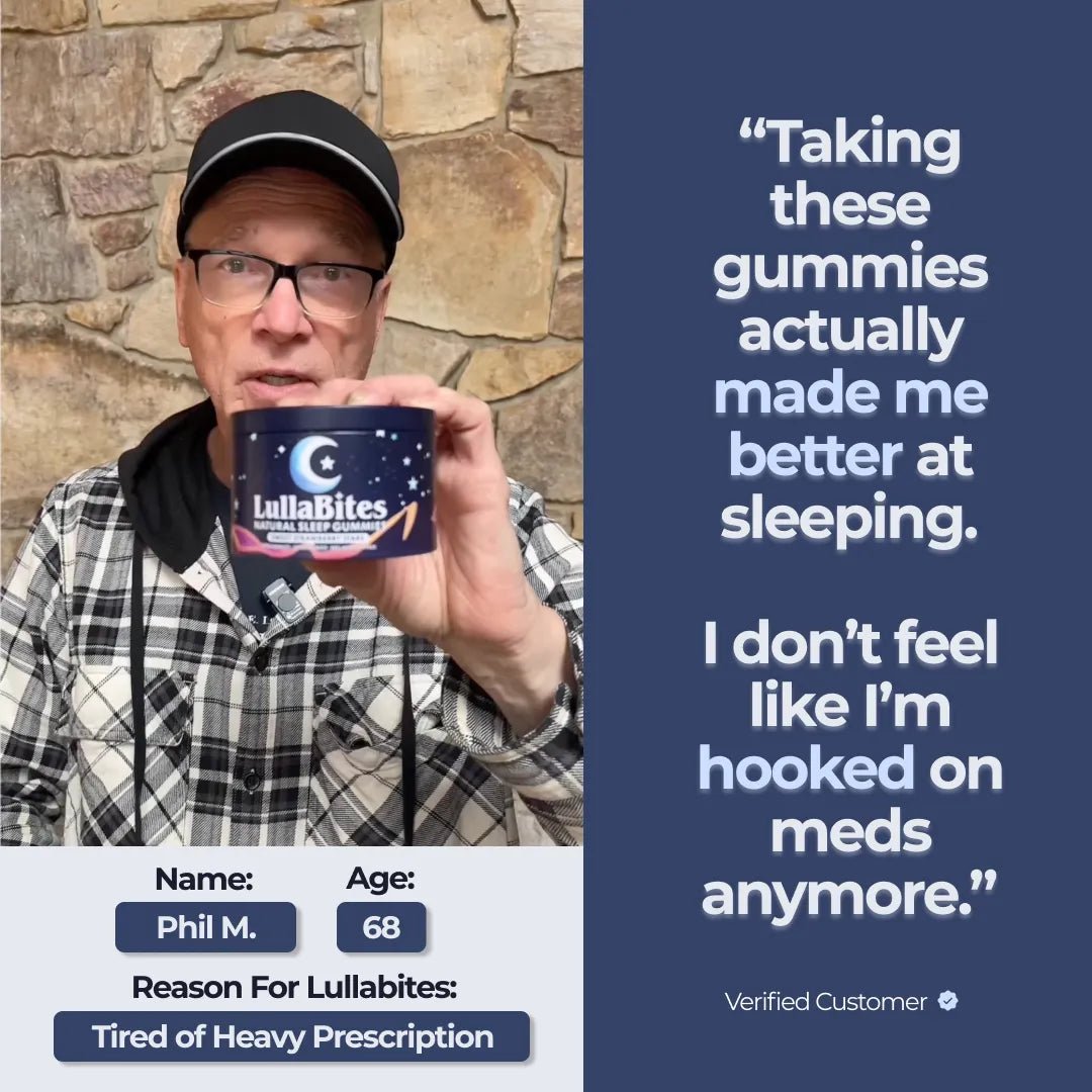LullaBites Melatonin - Free Sleep Gummies - Vitality Plus
