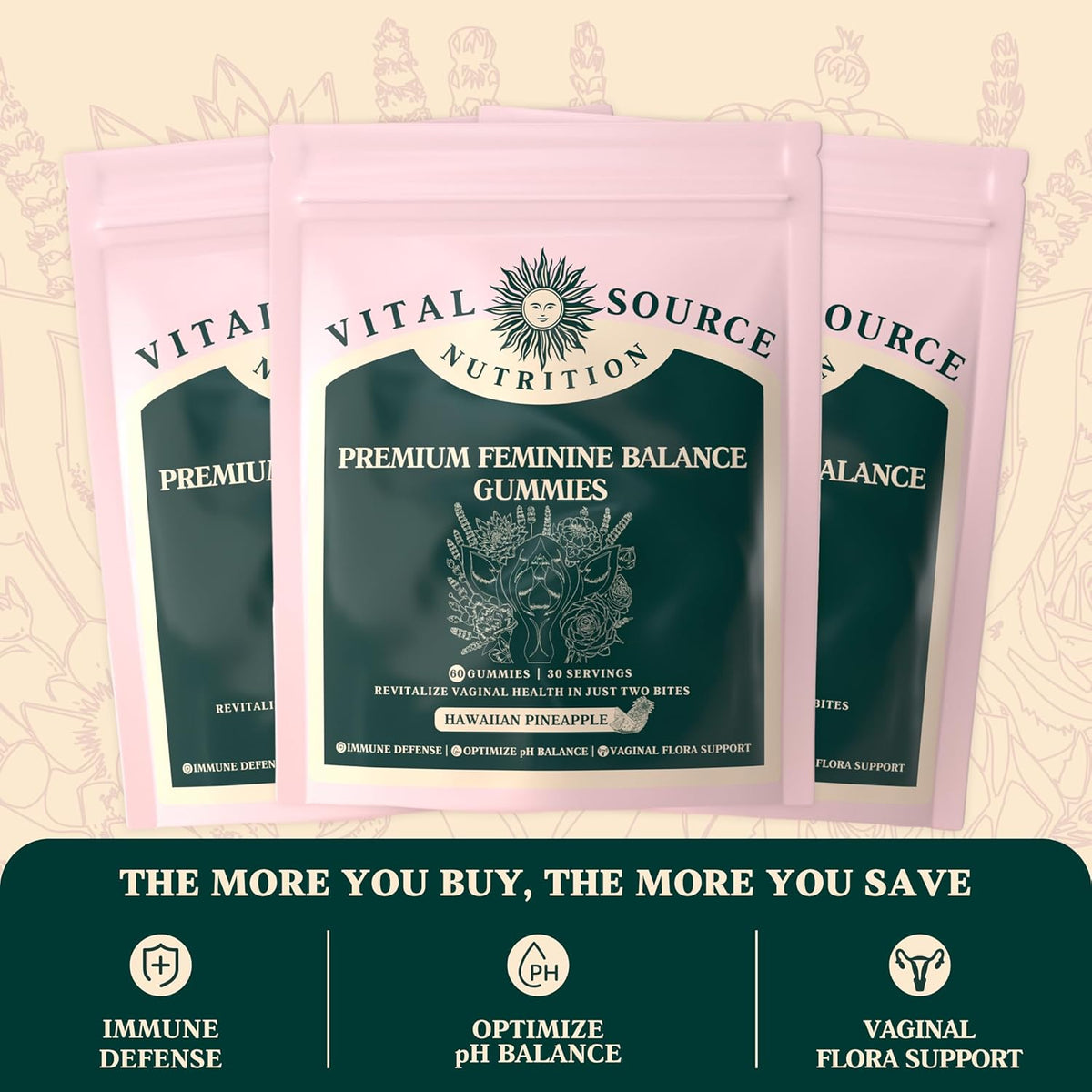 Vital Source Nutrition - Premium Feminine Balance Gummies – Vitality Plus